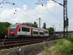 VIAS/Odenwaldbahn Itino VT111 (BR 615) am 27.06.15 bei Hanau Hbf Südeinfahrt 