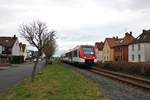VIAS Alstom Lint 54 VT204 am 23.12.17 in Hainburg Hainstadt auf der Odenwaldbahn