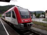 Ein VIAS/Odenwaldbahn Itino steht am 09.09.11 in Eberbach