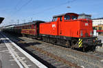 345 286-9 wartet am 18.3.2018 mit dem DPF20105 nach Berlin Charlottenburg in Berlin Charlottenburg auf Abfahrt.