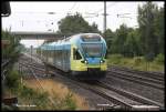 Westfalenbahn ET 011 fährt am 8.7.2015 aus Münster kommend um 16.50 Uhr in Ostbevern ein.