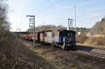 Lok 502 bei Kerpen/Buir aus Richtung Tagebaugebiet Hambach (24.03.2012)