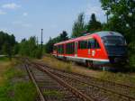 Am Samstag den 27.07.13 ging es mit der IG 58 3047 Glauchau und der Erzgebirgsbahn (642 237) auf eine Exkursionsfahrt zur Wismut. Hier bei der Endstation in Seelingstdt. Alle Bilder wurden unter Aufsicht der Veranstalter erlaubt.