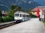 Triebwagen 12 in Garmisch-Partenkirchen. 17.08.07