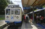 Triebwagen 309 der Bayerischen Zugspitzbahn am Bahnhof Eibsee.