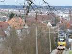 Die Zacke in Stuttgart am 12.4.2013, zwischen Liststraße und Pfaffenweg