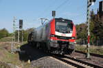 Stadler MEG 2159 235-1 mit einem Güterzug in Lehndorf mit Fahrtrichtung Gera, 24.04.2024