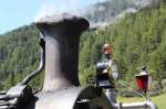 Bahnnostalgie,Eisenbahnlaternen bei der DFB.Oberwald.28.08.11 ...  Peter Walter 05.09.2011