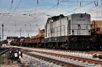 Die-Lei GmbH die remotorisierte DLI 120 57 191 wartet auf neue Aufgaben im Bf Ettlingen/West am 03.10.09