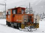 RhB - Winterimpressionen vom Bahnhof Samedan Tmf 2/2 89 ... RhB - Winterimpressionen vom Bahnhof Samedan Tmf 2/2 89 ...