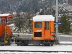 dienst--und-rangierloks RhB - Rangierlok Tm 2/2 15 in Reichenau am 04.12.2009