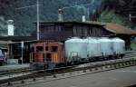 dienst--und-rangierloks Tm2/2 58  Reichenau-Tamins  29.08.86