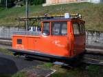 Oberleitungsrevisionfahrzeug in Fiesch abgestellt. (30 juli 2010)  ...