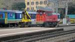 Der Tm 234 126 trifft am 12.03.2010 in Bellinzona ein ...