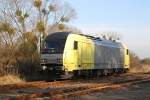 ER 20-006 wartet am 07.11.09 in Niederfinow auf Weiterfahrt in ...