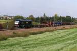 ER 20 - 013 (PCT-Altmann) mit leeren Autotransportwagen bei Uttenhofen ...