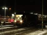 Hier steht der ER 20 005 Abfahrbereit in der Nacht ...