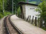 diverse-kleinbahnhofe 31.5.2007 Die Haltestelle Boding an der Mariazellerbahn Blickrichtung St.P�lten.