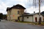 Vorplatzansicht des Bf. Pernitz-Muggendorf am 24.Dezember 2011.  ...