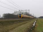 dm-90 Buffels 3430, 3434 und 3420 mit Regionalzug 9141 Zwolle-Groningen CS bei Tynaarlo am 19-2-2010.