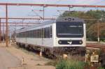 Ein Triebzug der DSB-Baureihe MR wartet am 24.09.2007 auf einem Abstellgleis im Grenzbahnhof Padborg auf den nchsten Einsatz.