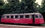 OHJ (Odsherreds Jernbane) Schienenbusbeiwagen Sp 225 (Scandia 1948, ausgemustert 1977) Nørre Asmindrup am 25.