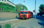 Helsingør-Hornbæk-Gilleleje-Banen (HHGB): Der Scandia-Schienenbustriebwagen Sm 3 fährt am 2.