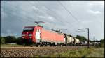 DBSRS EG 3110 ist mit GD 44732 von Maschen nach Malm Gbg am 13.09.2011 bei Lovtrup Vestermark unterwegs. Pnktlich zur Durchfahrt des Zuges gab's vor dem nchsten Regenschauer noch das ersehnte Wolkenloch.