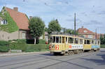 København / Kopenhagen Københavns Sporveje SL 2 (Tw 537 + Bw 15xx) Brønshøj, Gaunøvej im Juli 1968.