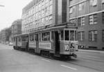 København / Kopenhagen Københavns Sporveje SL 10 (Tw 601 + Bw 15xx) Nørrebro, Tagensvej / Ægirsgade im September 1968.