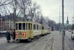 København / Kopenhagen Københavns Sporveje SL 2 (Tw 513 + Bw 15xx) København K, Slotsholmen, Christiansborg Slotsplads / Højbro am 12. November 1968. - Scan eines Farbnegativs. Film: Kodak Kodacolor X.