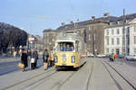 København / Kopenhagen Københavns Sporveje SL 6 (DÜWAG-GT6 806) København K, Stadtzentrum, Kongens Nytorv.