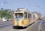 København / Kopenhagen Københavns Sporveje SL 2 (DÜWAG/Kiepe-GT6 835) København K, Christianshavn, Torvegade / Christianshavns Torv am 13.