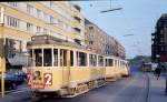 København / Kopenhagen Københavns Sporveje (KS) SL 2 (Tw 594 + Bw 15**) København K, Christianshavn, Torvegade / Christianshavns Torv im September 1969.