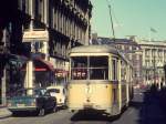 København / Kopenhagen KS SL 7 (DÜWAG-GT6 854) Hovedvagtsgade am 12. April 1971.