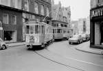 København / Kopenhagen SL 7 (Tw 606 + Bw 1545) Ny Østergade / Hovedvagtsgade im August 1967.