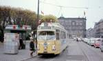 København / Kopenhagen Københavns Sporveje SL 10 (DÜWAG-GT6 874) Kongens Nytorv im November 1967.