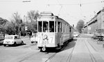 København / Kopenhagen Københavns Sporveje (KS) SL 7 (Tw 527 + Bw 15xx) Centrum, Nørre Voldgade / Tornebuskegade im April 1968.