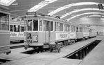 København / Kopenhagen SL 10 (Tw 594 + Bw 15xx) Valby remise / Straßenbahnbetriebsbahnhof Valby im Mai 1968.