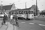 København / Kopenhagen Københavns Sporveje SL 10 (Tw 600 + Bw 1519) Centrum, Holmens Bro / Christiansborg Slotsplads im Mai 1968.