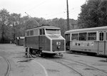 København / Kopenhagen Københavns Sporveje Reinigungswagen R3 Vesterbro (København V), Enghave Plads im Mai 1968.