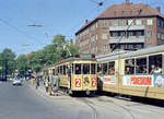 København / Kopenhagen Københavns Sporveje (KS) SL 2 (Sonderfahrt mit dem Tw 472 und dem Bw 1052) Frederikssundsvej / Brønshøj Torv am 23.