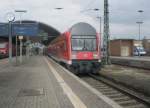 doppelstock-steuerwagen-1-gattung Hier ein RE5 von Halle(Saale) Hbf. nach Leipzig Hbf., bei der Ausfahrt am 5.4.2010 aus Halle(Saale) Hbf.