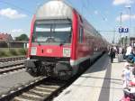 Am 16.8. f�hrt ein RE3 nach Elsterwerda in Z�ssow ein. ...