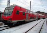 Dosto-Garnitur mit 143 126 abgestellt in Zwickau Hbf, 21.2.010. ... Dosto-Garnitur mit 143 126 abgestellt in Zwickau Hbf, 21.2.010. ...