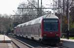 Nachschuss auf den RE10422 nach Aachen am Bahnsteig in Erkelenz ...