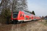 Diese Doppelstock-Steuerwagen werden auf der Strecke M�hldorf-M�nchen eingesetzt. Eine Garnitur, ...