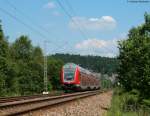 IRE 5186 (Kreuzlingen-Karlsruhe Hbf) mit Schublok 146 115-1 am B� ...