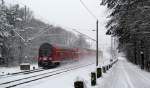 doppelstock-steuerwagen-ex-dr Die Winterserie (5): Der Gegenzug mit Stw vorn war zwar nicht so vereist, das Panorama gefiel mir dennoch am 02.01. in Bestensee.