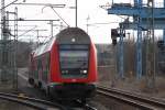 RB 16297 aus Eisenach nach Sangerhausen f�hrt in Bischleben ein.04.03.2010 ...